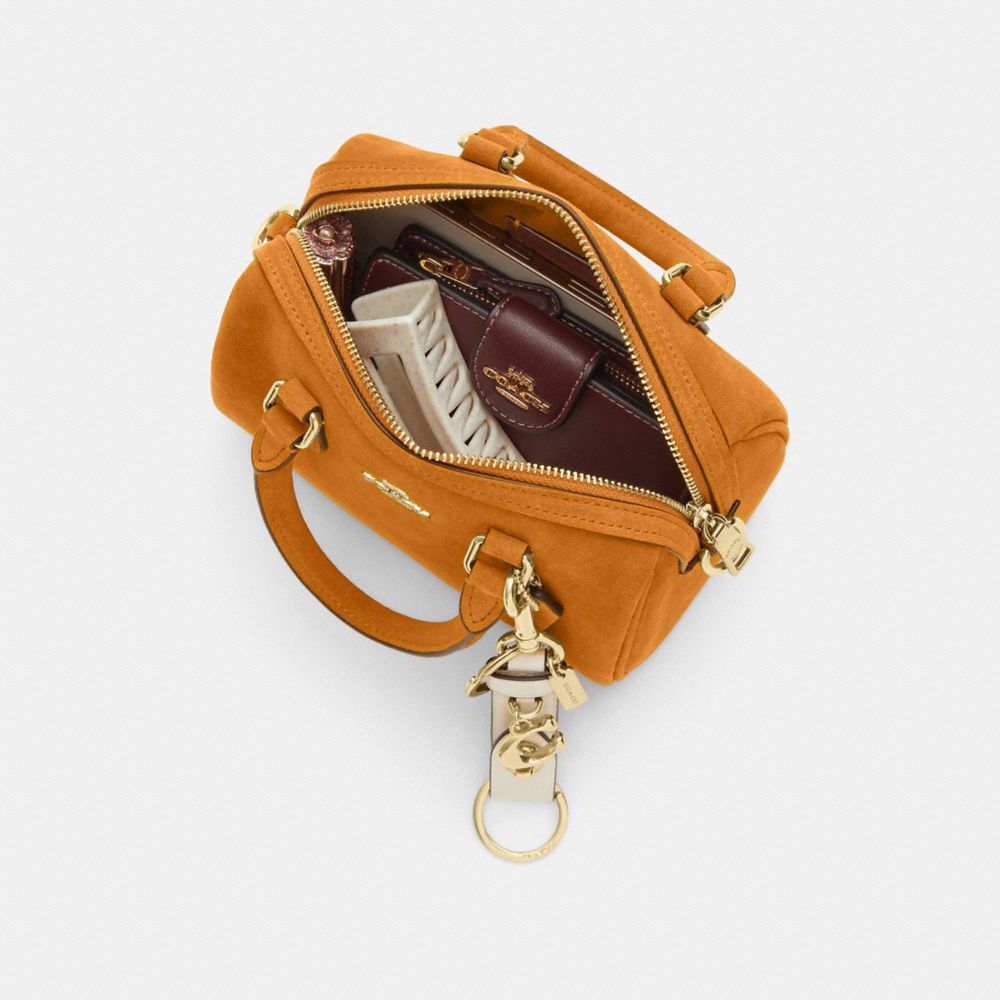 Coach Mini Rowan Crossbody Bag Gold/Marigold