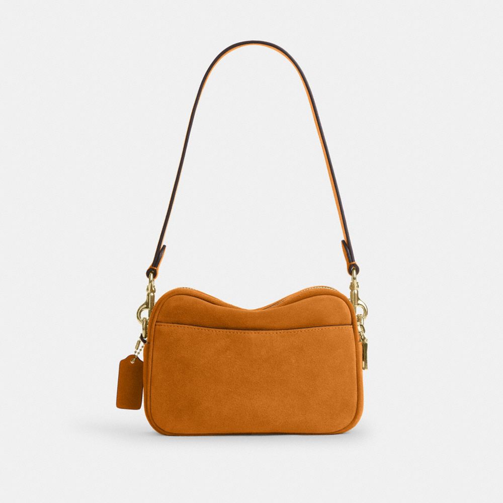 Coach Mini Carey Crossbody Bag Gold/Marigold