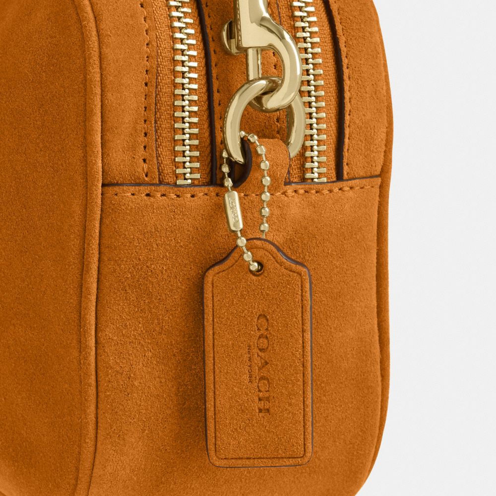 Coach Mini Carey Crossbody Bag Gold/Marigold