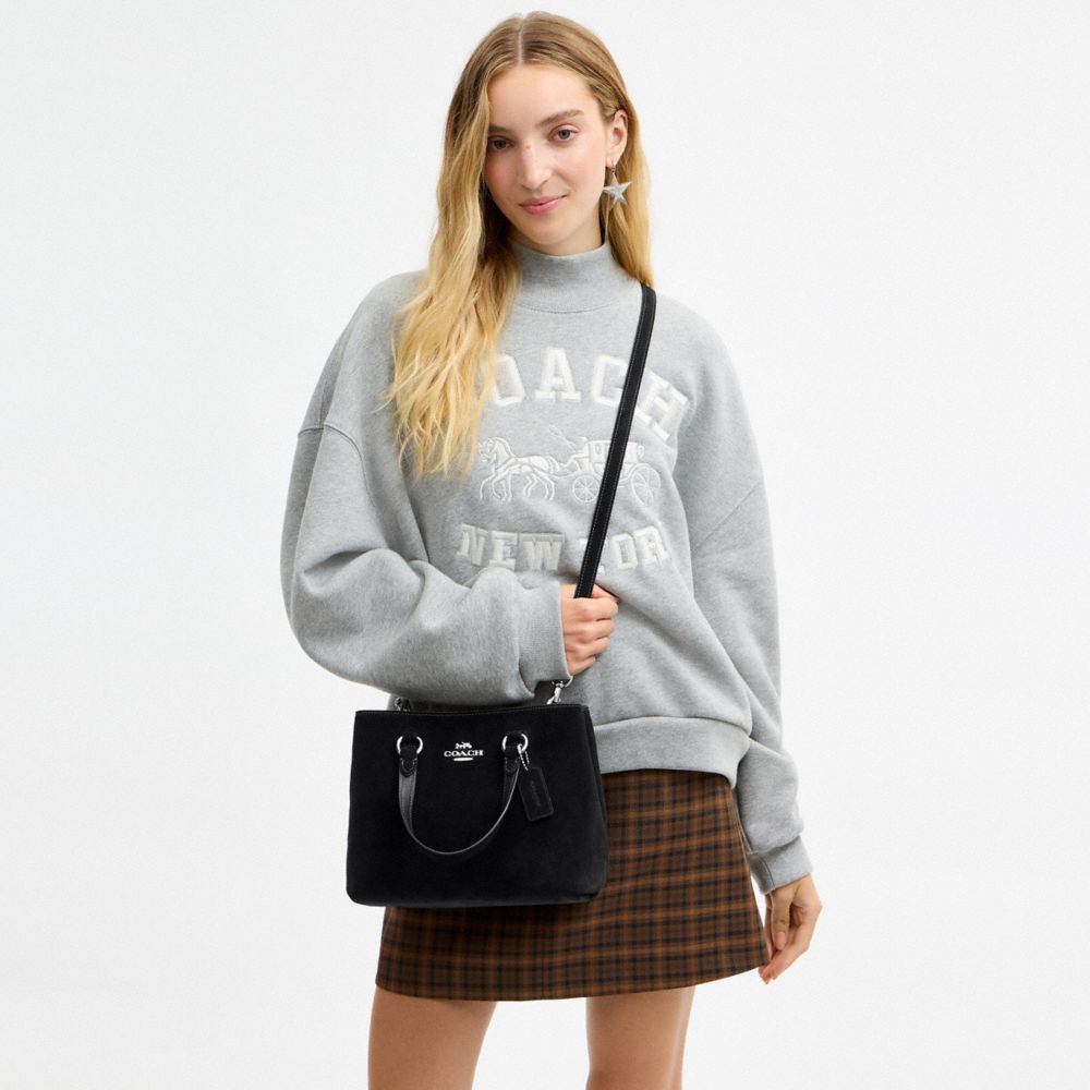 Coach Station Carryall Bag Silver/Black