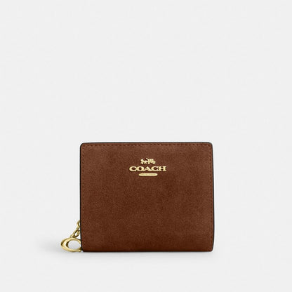 Coach Snap Wallet Gold/Warm Brown