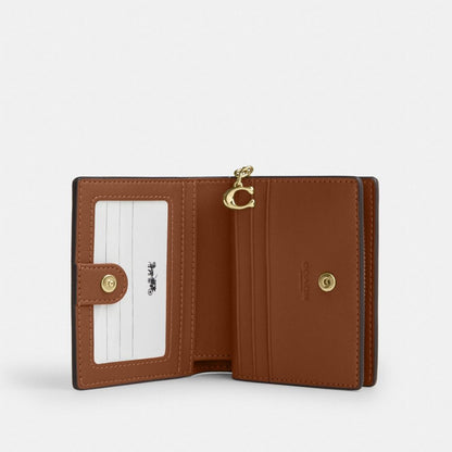 Coach Snap Wallet Gold/Warm Brown