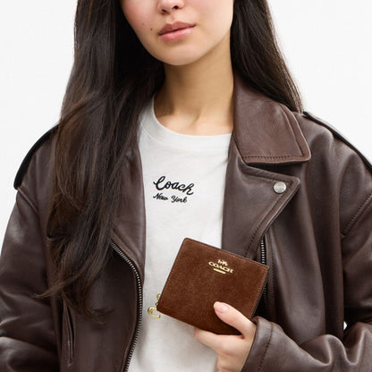 Coach Snap Wallet Gold/Warm Brown