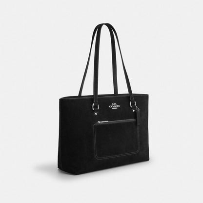 Coach Station Tote Bag Silver/Black