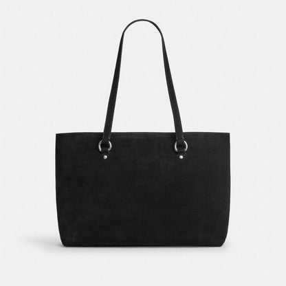 Coach Station Tote Bag Silver/Black