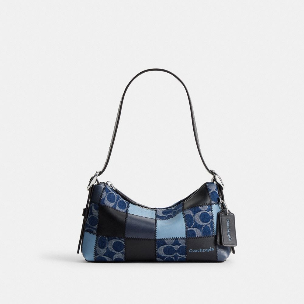 Coach Alter/Ego Small Slouchy Shoulder Bag Indigo/Black