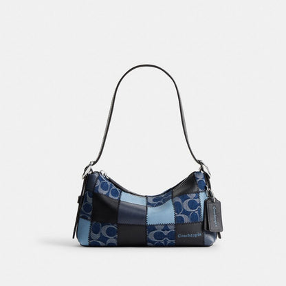 Coach Alter/Ego Small Slouchy Shoulder Bag Indigo/Black