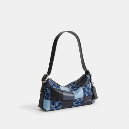 Coach Alter/Ego Small Slouchy Shoulder Bag Indigo/Black