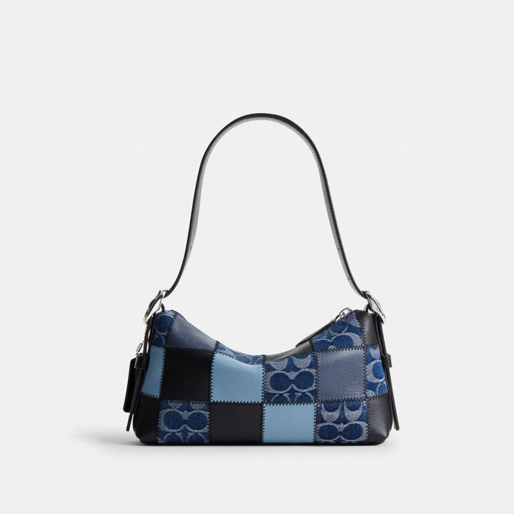 Coach Alter/Ego Small Slouchy Shoulder Bag Indigo/Black