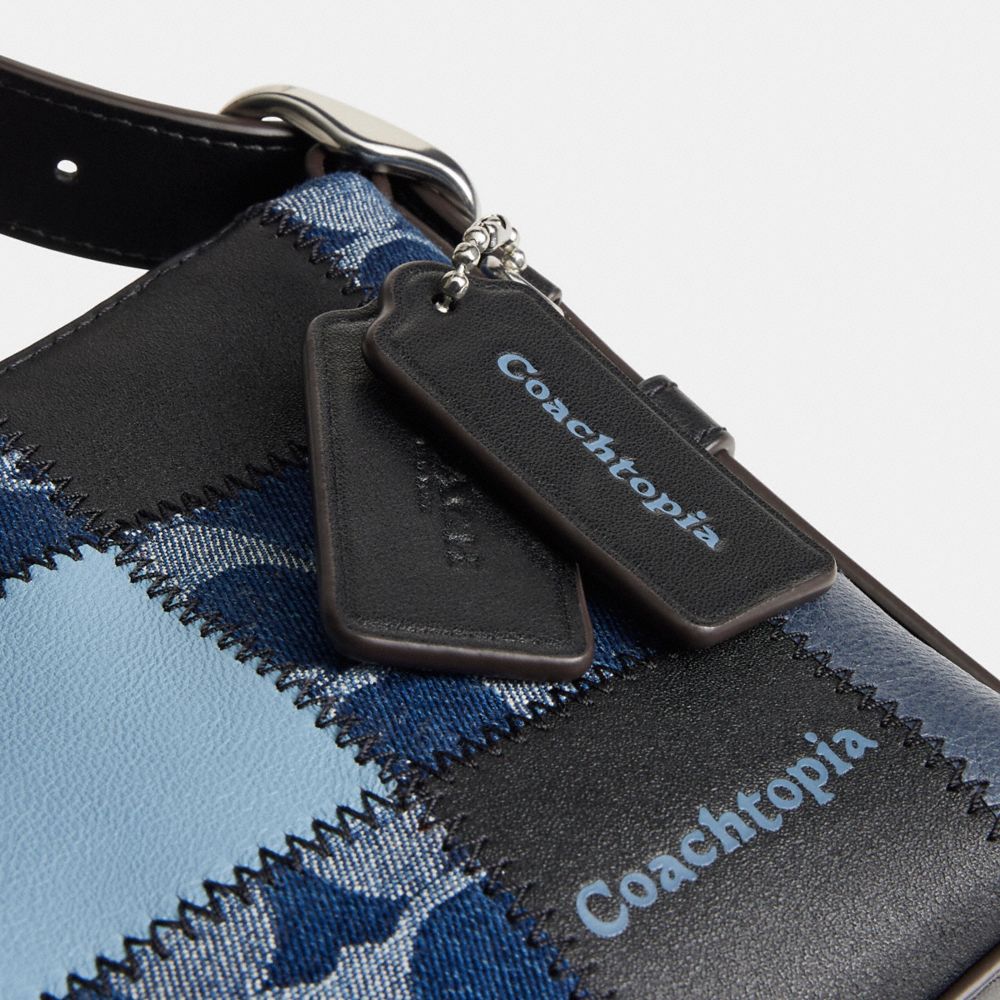 Coach Alter/Ego Small Slouchy Shoulder Bag Indigo/Black