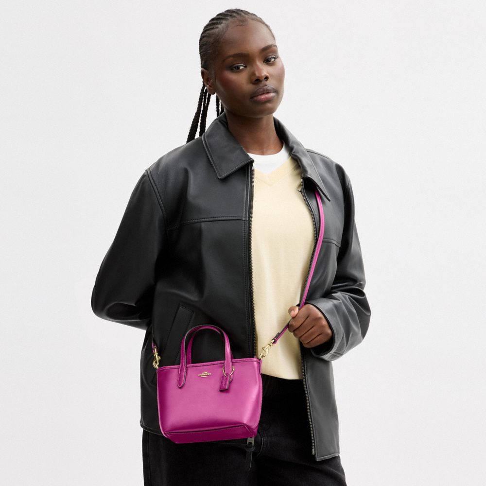 Coach City Mini Tote Bag Im/Magenta