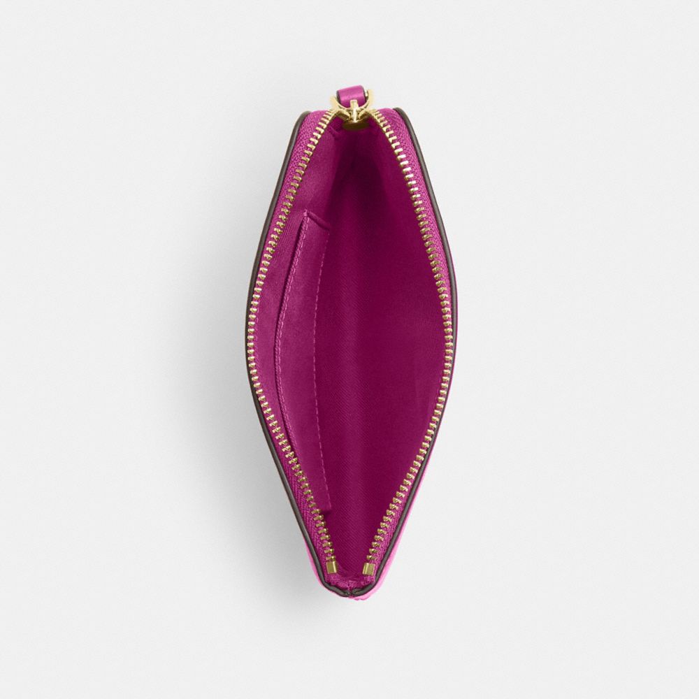 Coach Corner Zip Wristlet Im/Magenta