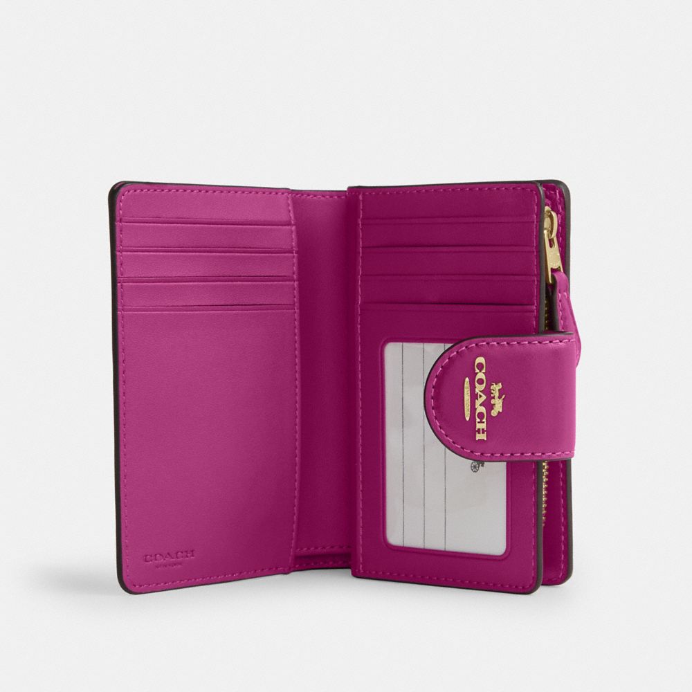 Coach Medium Corner Zip Wallet Im/Magenta
