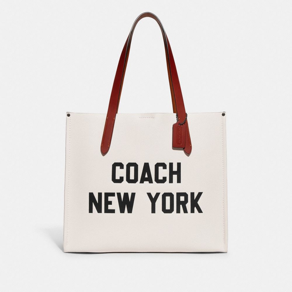 Coach Relay Tote Bag With Coach Graphic Chalk Multi