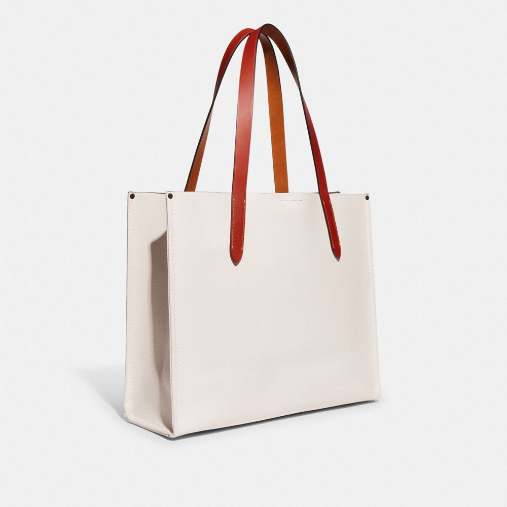 Coach Relay Tote Bag With Coach Graphic Chalk Multi