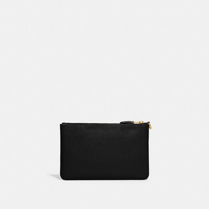 Coach Essential Small Wristlet Brass Black