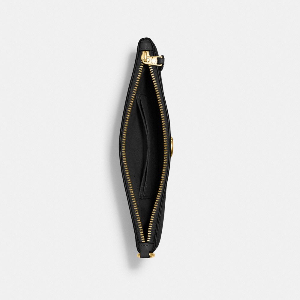 Coach Essential Small Wristlet Brass Black