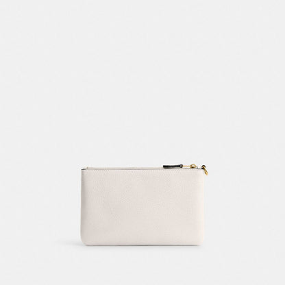 Coach Essential Small Wristlet Brass Chalk