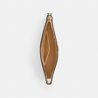 Coach Essential Small Wristlet Brass Chalk