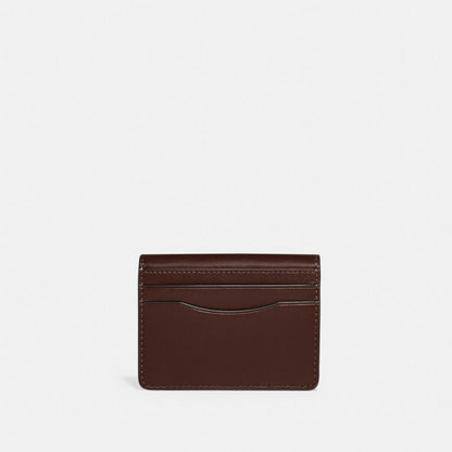 Coach Bandit Card Case Brass Maple