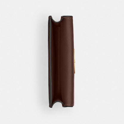 Coach Bandit Card Case Brass Maple