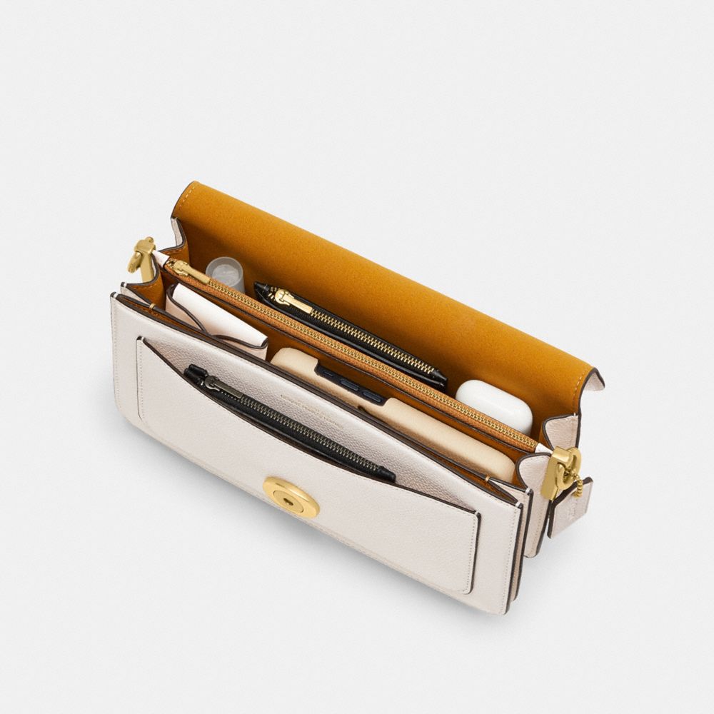 Coach Tabby Shoulder Bag 26 Brass Chalk