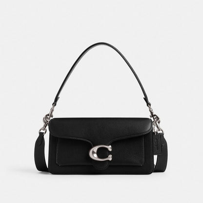 Coach Tabby Shoulder Bag 26 Silver Black