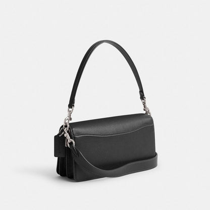 Coach Tabby Shoulder Bag 26 Silver Black