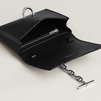  Hermes Chaine D'Ancre To Go Wallet Noir
