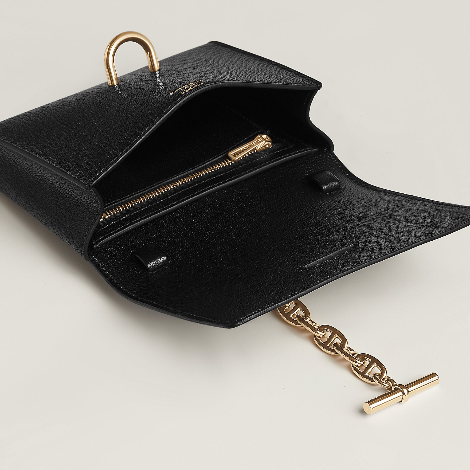  Hermes Chaine D'Ancre To Go Wallet Noir