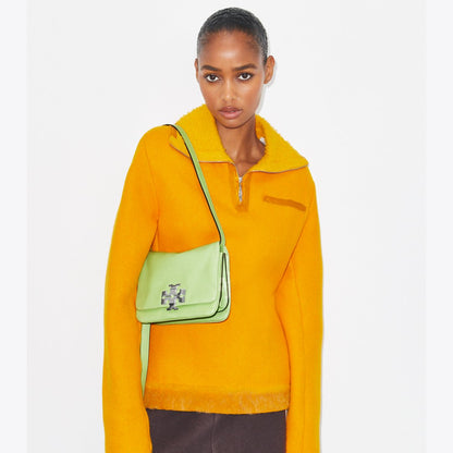 Tory Burch Charlie Runway Shoulder Bag Celery Juice