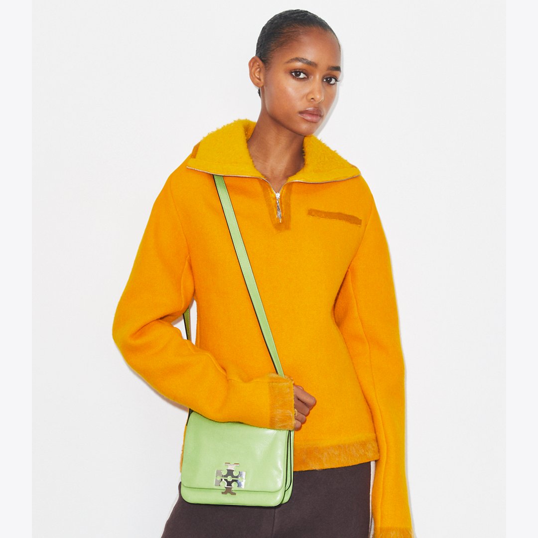 Tory Burch Charlie Shoulder Bag Celery Juice