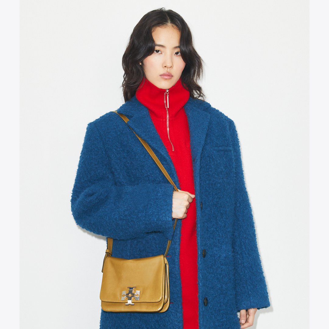 Tory Burch Charlie Shoulder Bag WREN BROWN