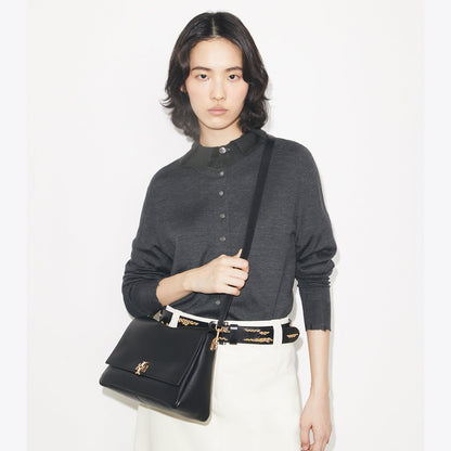 Tory Burch Charlie Shoulder Bag Black