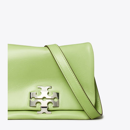 Tory Burch Charlie Shoulder Bag Celery Juice
