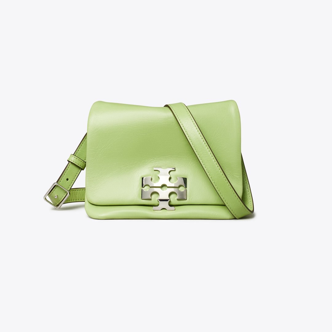Tory Burch Charlie Shoulder Bag Celery Juice