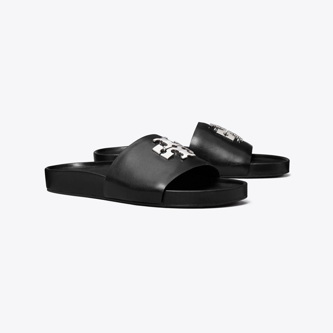 Tory Burch Charlie Sport Slide PERFECT BLACK