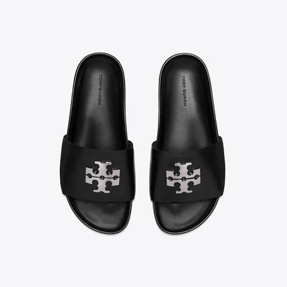 Tory Burch Charlie Sport Slide PERFECT BLACK