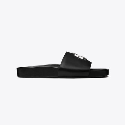 Tory Burch Charlie Sport Slide PERFECT BLACK