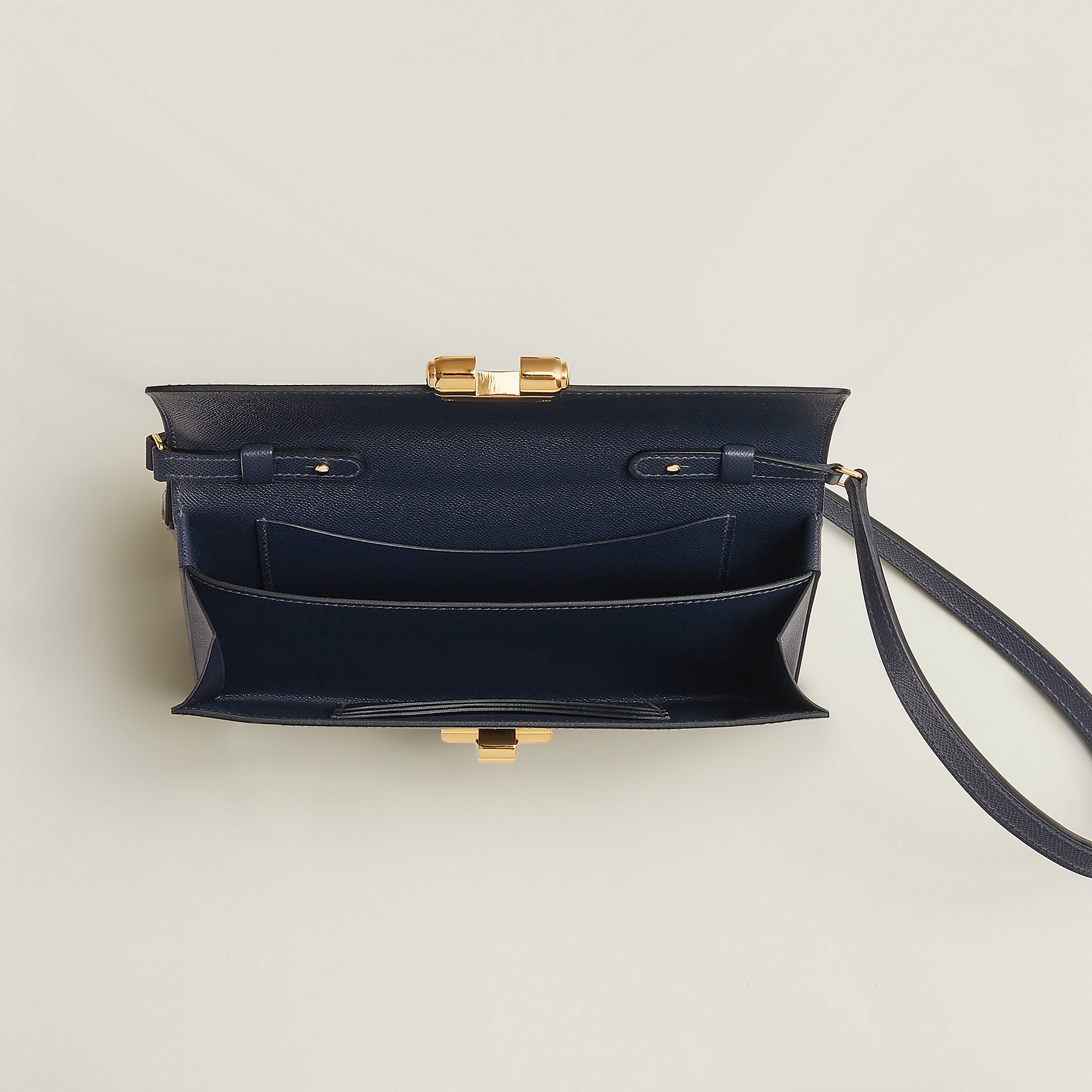  Hermes Charniere To Go Pouch Bleu Nuit