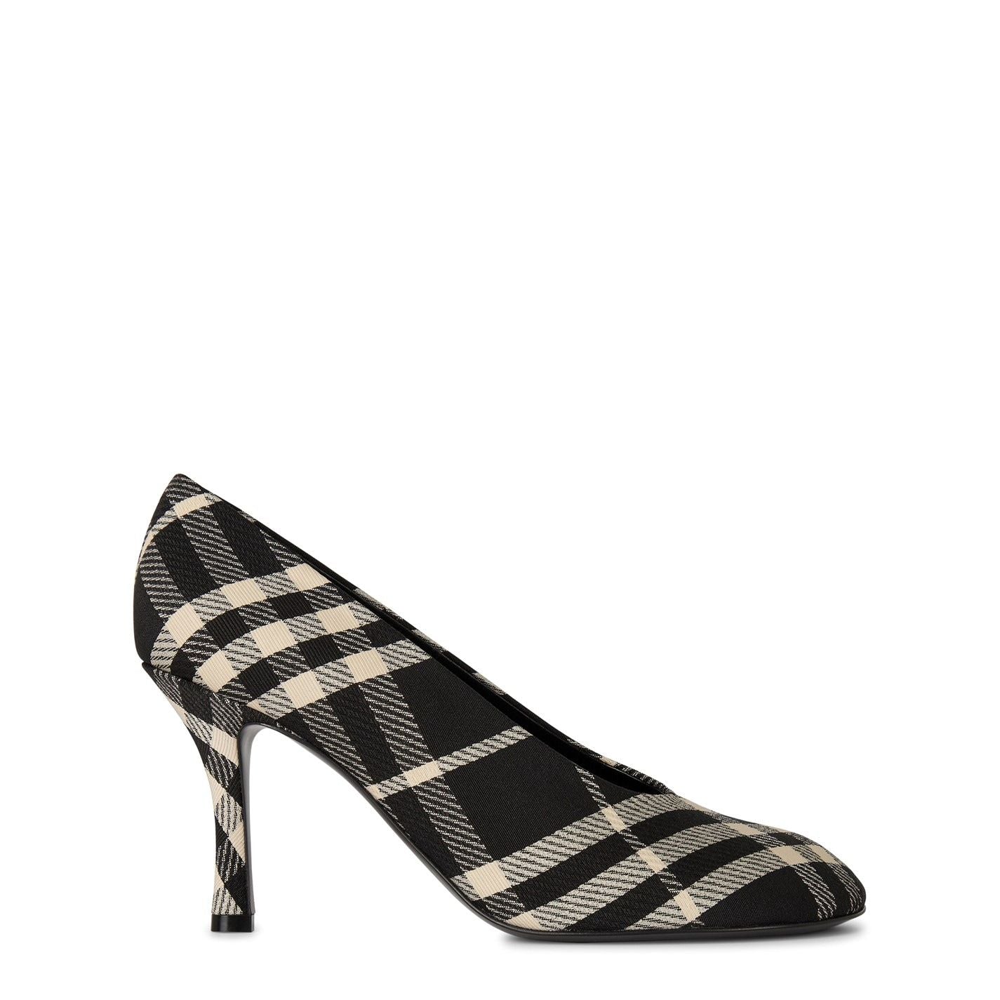  Check Baby High Pumps Black