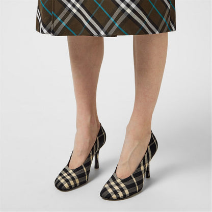  Check Baby High Pumps Black