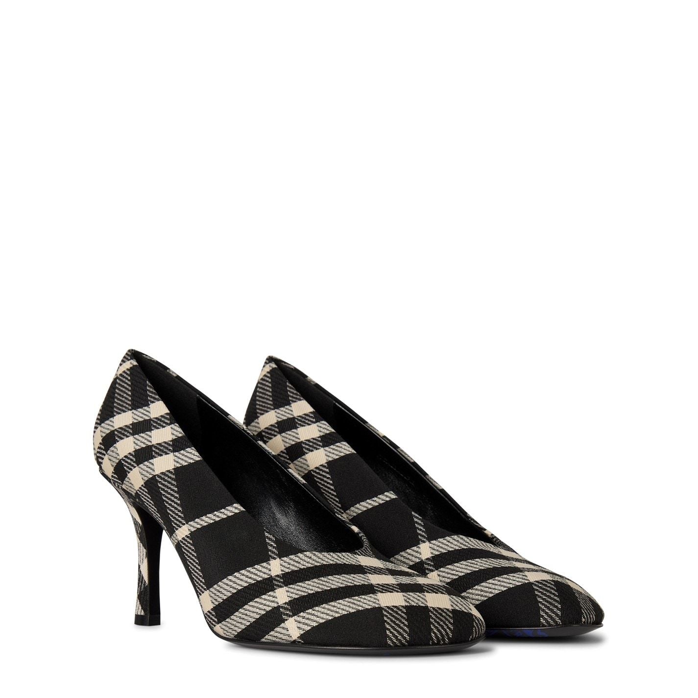  Check Baby High Pumps Black