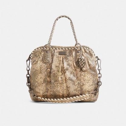 Coach Custom Kristin Satchel Gunmetal/Antique Gold