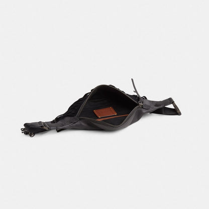 Coach Custom Charter Belt Bag 7 In Signature Canvas Charcoal