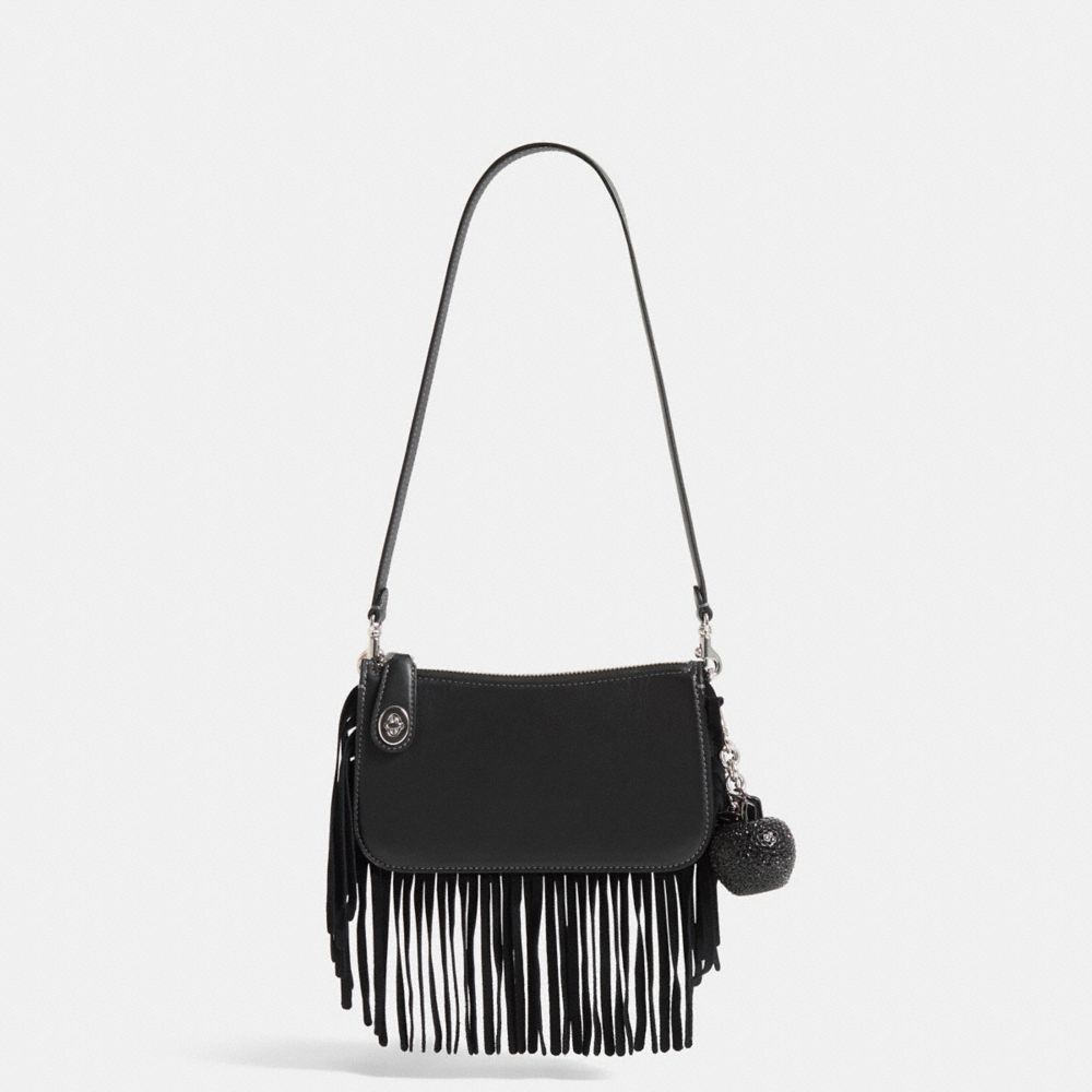 Coach Custom Penn Shoulder Bag Silver/Black