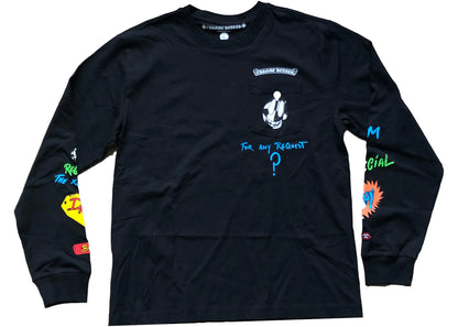 chrome hearts matty boy sex records link l/s t-shirt black