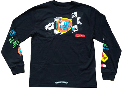 chrome hearts matty boy sex records link l/s t-shirt black