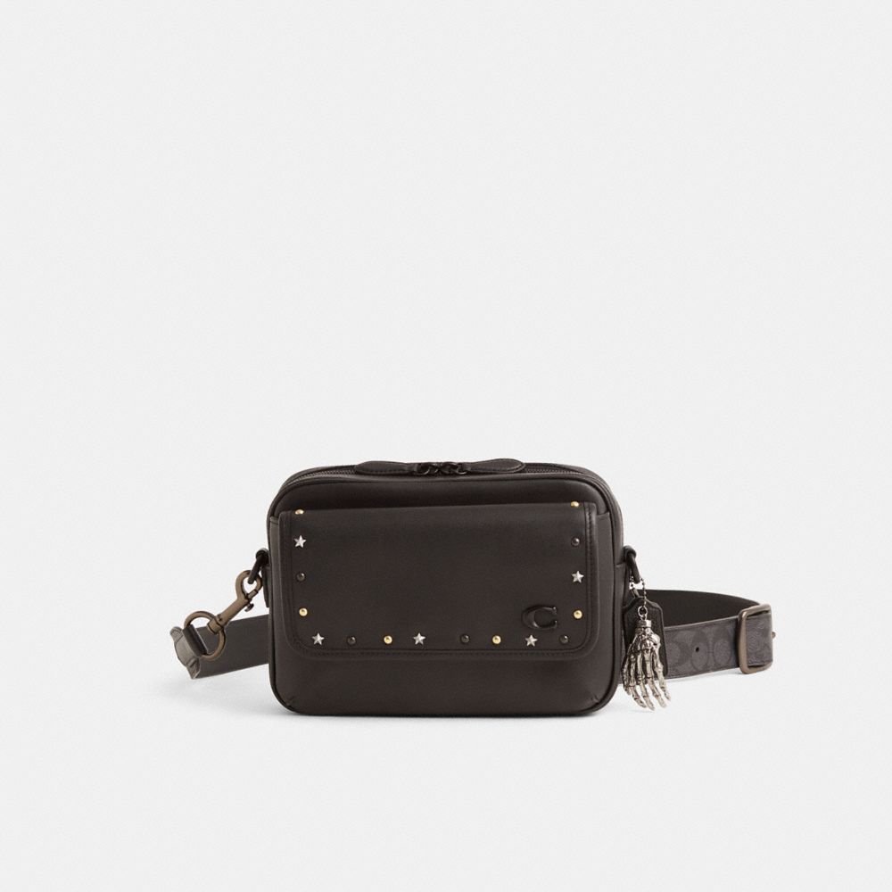 Coach Custom Charter Flap Crossbody Bag 24 Black