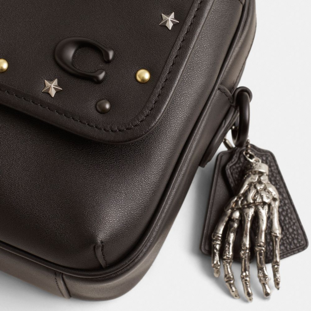 Coach Custom Charter Flap Crossbody Bag 24 Black